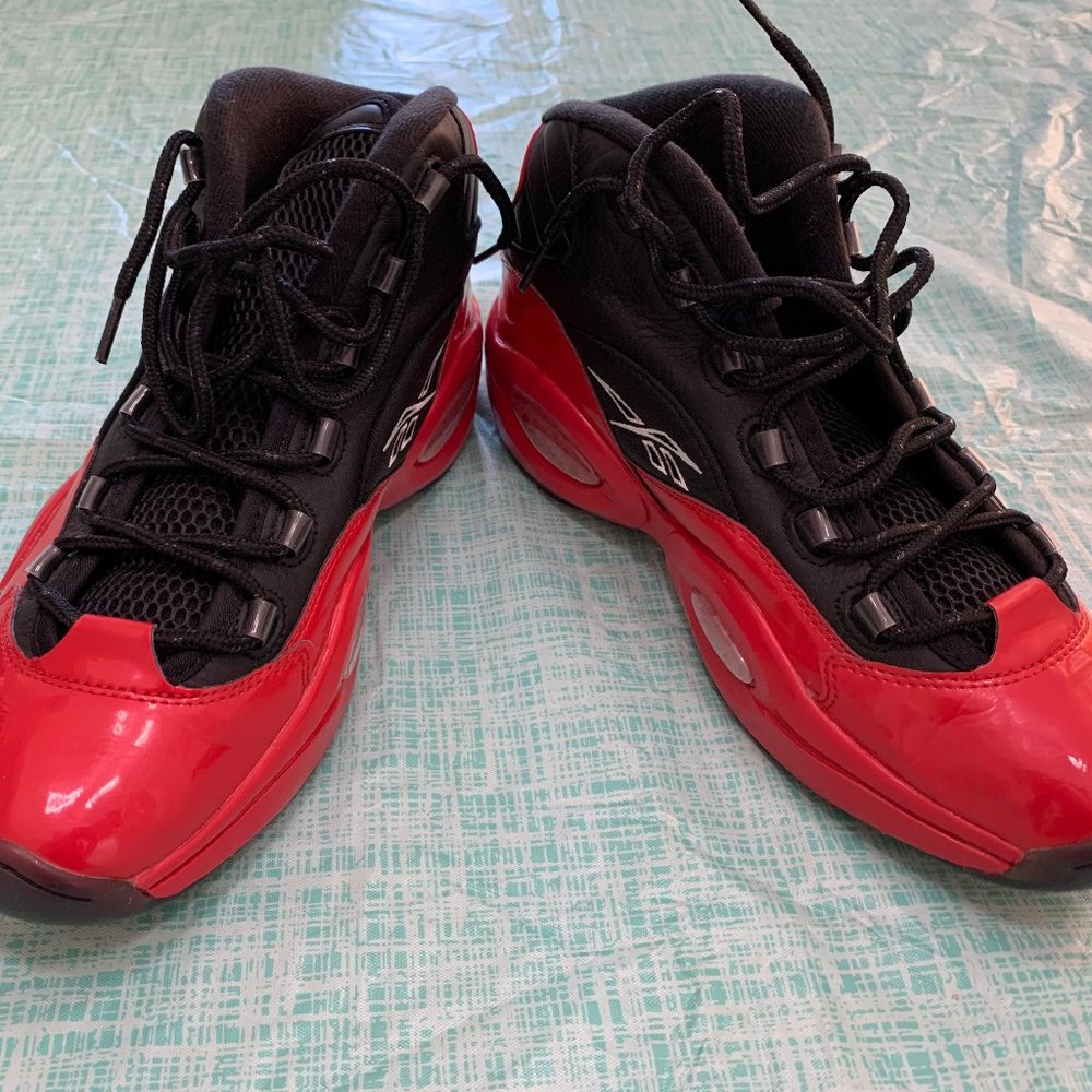 Reebok Question Mid Street Sleigh - Size 11.5 - G57551 - Mid 76ers Bred Iverson